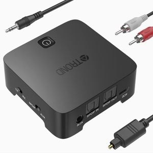 TROND TV Bluetooth V5.0 Transmitter and Receiver - Digital Optical TOSLINK and 3